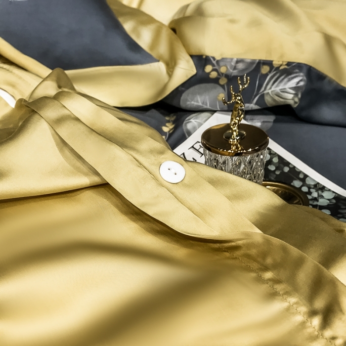 91家纺网 家纺一手货源 找家纺 朵美 2021新款60天丝数码印花夏被四件套 仲夏雨夜