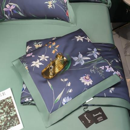 91家纺网 家纺一手货源 找家纺 （总）朵美2021新款100支天丝数码印花夏被夏被四件套