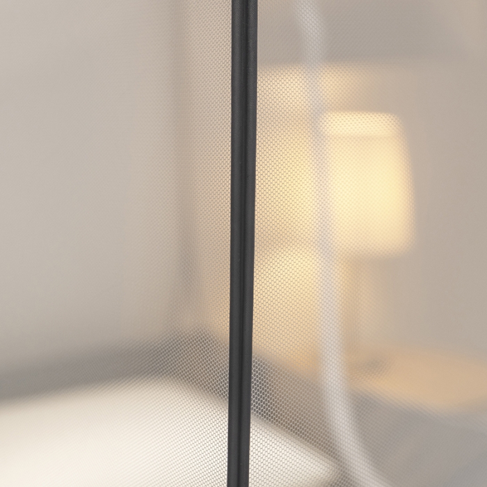 91家纺网 家纺一手货源 找家纺 免安装坐床蚊帐U型拉链宽顶魔术蚊帐儿童防摔防蚊加高蒙古包 宝马-灰