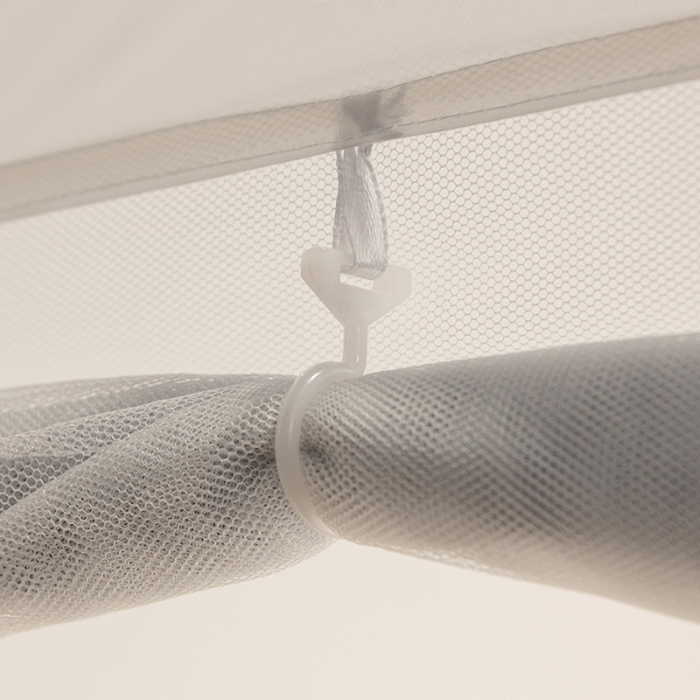 91家纺网 家纺一手货源 找家纺 免安装坐床蚊帐U型拉链宽顶魔术蚊帐儿童防摔防蚊加高蒙古包 宝马-灰