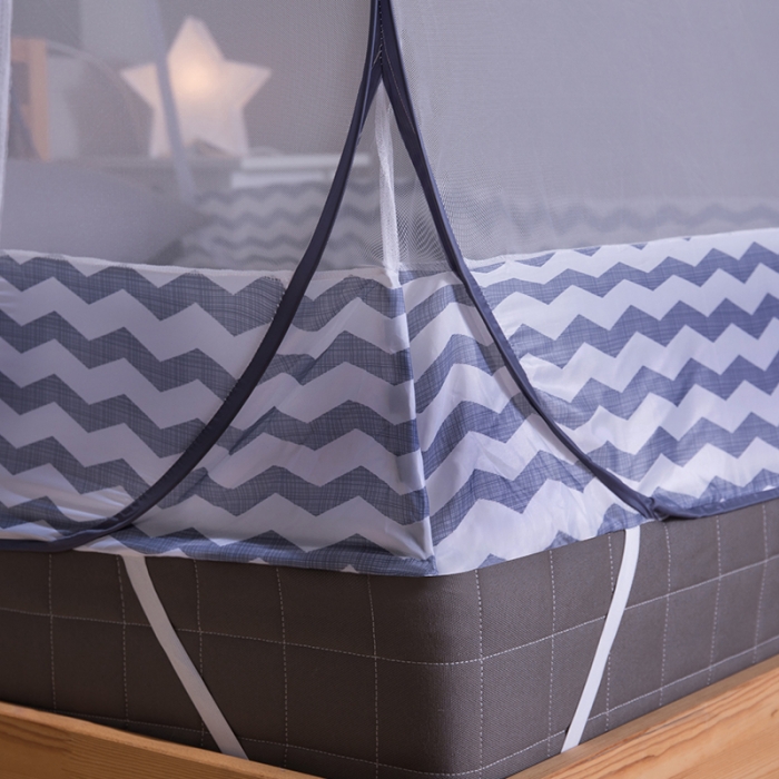 91家纺网 家纺一手货源 找家纺 （总）免安装坐床蚊帐U型拉链魔术蚊帐儿童防摔防蚊蒙古包