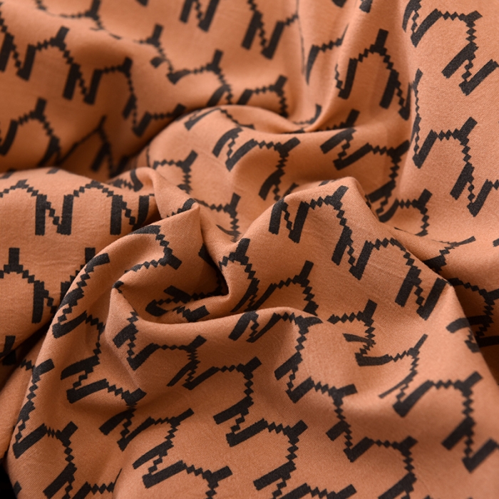 91家纺网 家纺一手货源 找家纺 绒世界 2021新款水洗棉印花千鸟格四件套 稻草黄