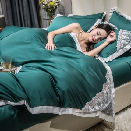 91家纺网 家纺一手货源 找家纺 （总）绒世界 2021新款水洗真丝公主四件套