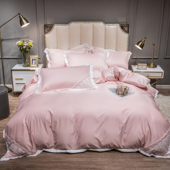 91家纺网 家纺一手货源 找家纺 绒世界 2021新款水洗真丝公主四件套 仙姿玉