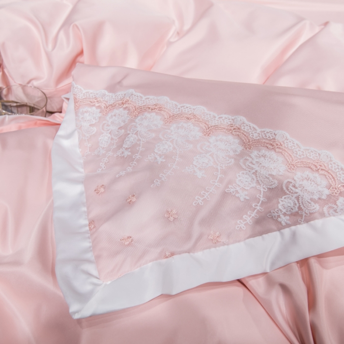 91家纺网 家纺一手货源 找家纺 绒世界 2021新款水洗真丝公主四件套 仙姿玉