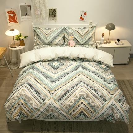 91家纺网 家纺一手货源 找家纺 （总）宝齐莱 2021新款13372全棉印花四件套