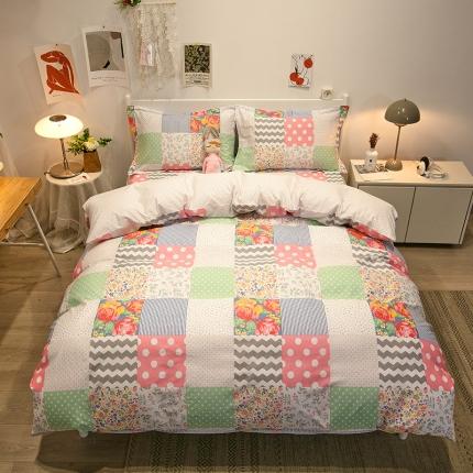 91家纺网 家纺一手货源 找家纺 （总）宝齐莱 2021新款13372全棉印花四件套