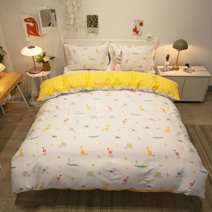 91家纺网 家纺一手货源 找家纺 （总）宝齐莱 2021新款13372全棉印花四件套