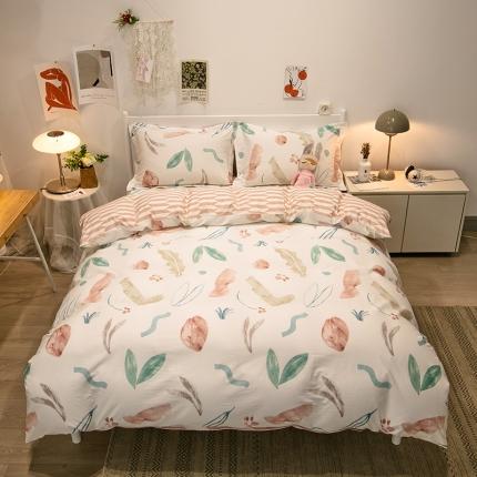 91家纺网 家纺一手货源 找家纺 （总）宝齐莱 2021新款13372全棉印花四件套