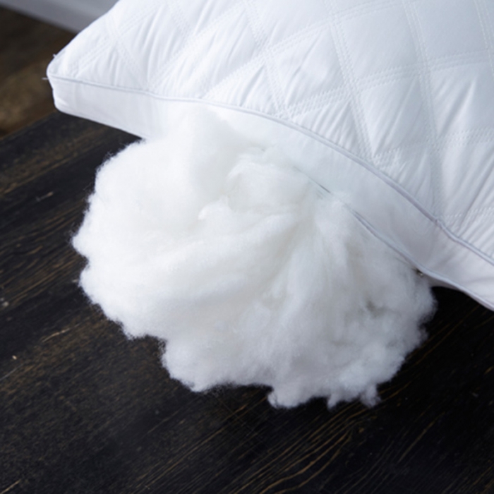 91家纺网 家纺一手货源 找家纺 （总）仁宇枕业 2021新款全棉酒店绗绣羽丝绒枕头