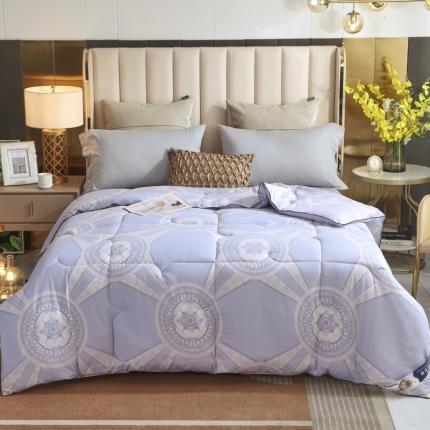 91家纺网 家纺一手货源 找家纺 招财星家纺 2025新款全棉被-无模特 春华秋实-紫罗兰