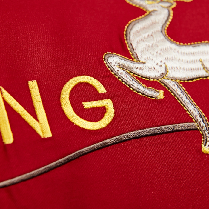 91家纺网 家纺一手货源 找家纺 U品汇春夏新品60s长绒棉绣花全棉刺绣四件套梅花鹿系列 大红