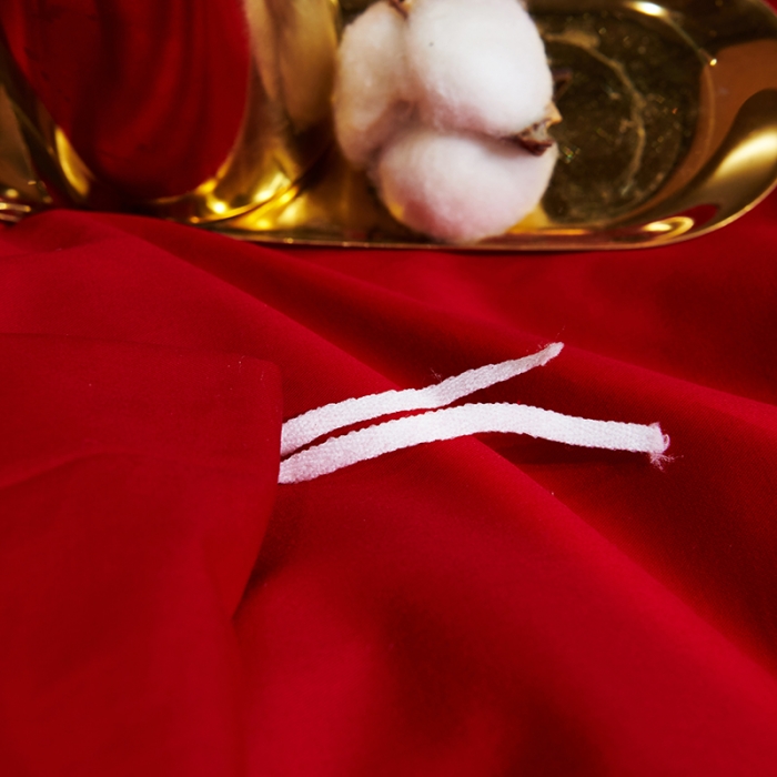 91家纺网 家纺一手货源 找家纺 U品汇春夏新品60s长绒棉绣花全棉刺绣四件套梅花鹿系列 大红