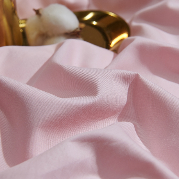 91家纺网 家纺一手货源 找家纺 U品汇春夏新品60s长绒棉绣花全棉刺绣四件套梅花鹿系列少女粉