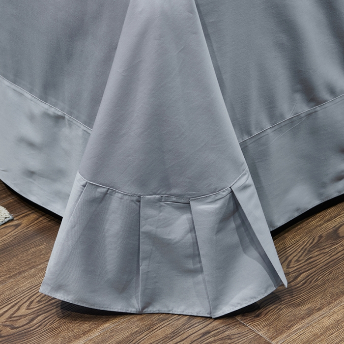 91家纺网 家纺一手货源 找家纺 U品汇春夏新品60s长绒棉绣花全棉刺绣四件套梅花鹿系列绅士灰