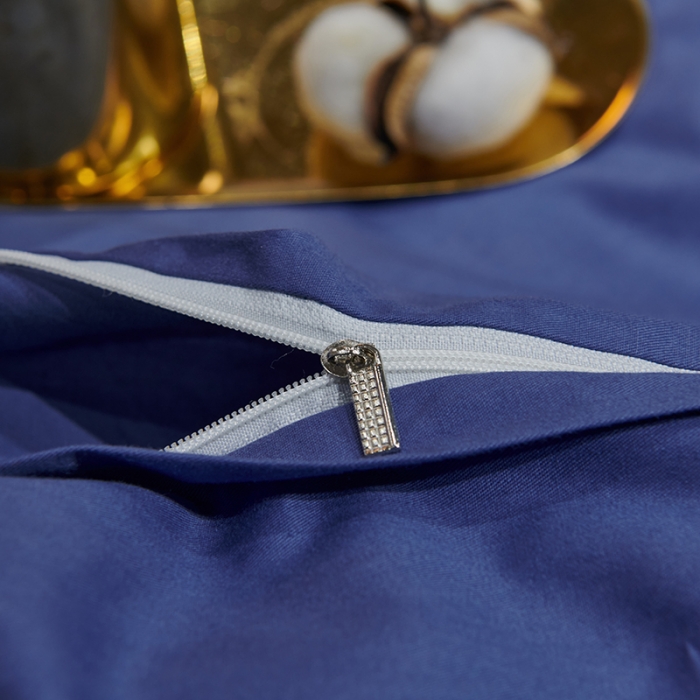 91家纺网 家纺一手货源 找家纺 U品汇春夏新品60s长绒棉绣花全棉刺绣四件套梅花鹿系列深邃蓝