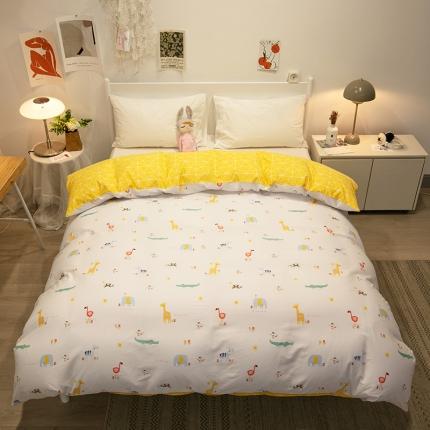 91家纺网 家纺一手货源 找家纺 （总）宝齐莱 2021新款13372全棉印花单品被套