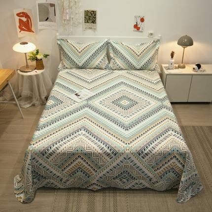 91家纺网 家纺一手货源 找家纺 （总）宝齐莱 2021新款13372全棉印花单品床单