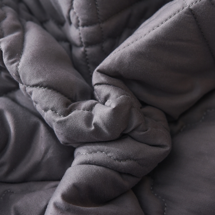 91家纺网 家纺一手货源 找家纺 豪选2025新款上新纯棉夹棉床笠床垫套抗菌可裸睡四季款 灰色