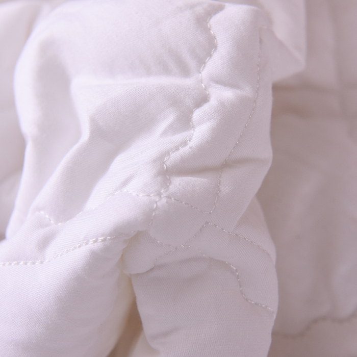 91家纺网 家纺一手货源 找家纺 豪选2025新款上新纯棉夹棉床笠床垫套抗菌可裸睡四季款 白色