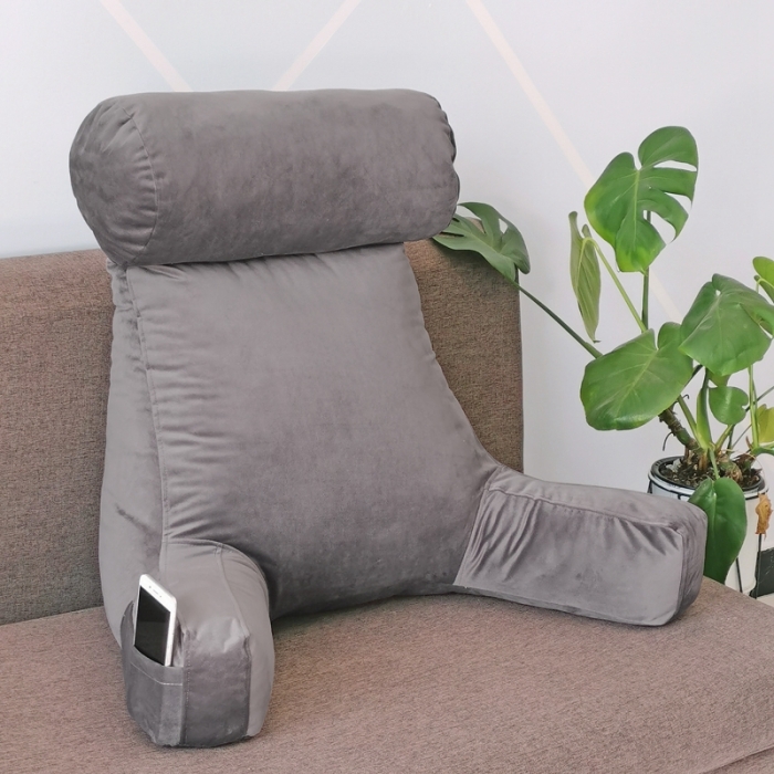 91家纺网 家纺一手货源 找家纺 （总）李帅家居加厚糖果绒阅读枕沙发靠垫抱枕荷兰绒腰靠床头靠