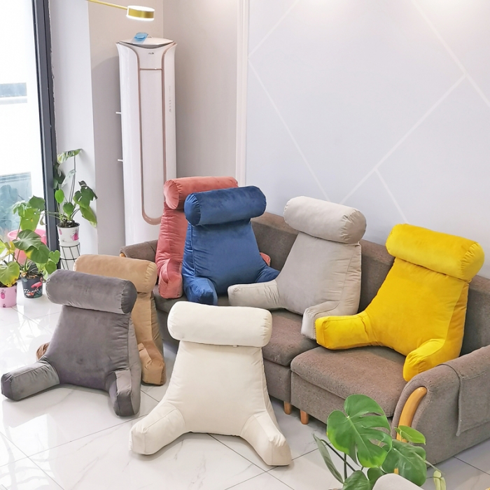 91家纺网 家纺一手货源 找家纺 （总）李帅家居加厚糖果绒阅读枕沙发靠垫抱枕荷兰绒腰靠床头靠