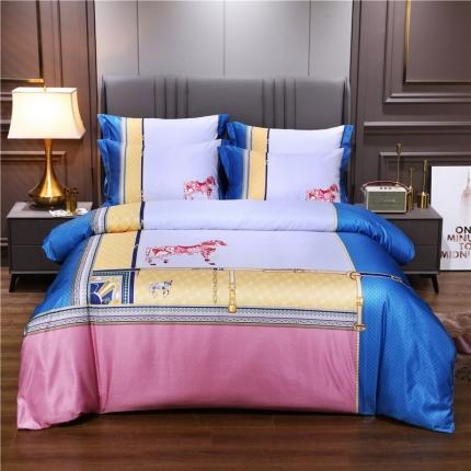 91家纺网 家纺一手货源 找家纺 21度C 2021新款水洗真丝四件套 安妮灰