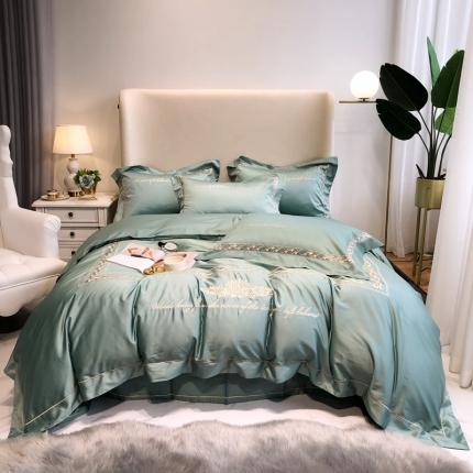 91家纺网 家纺一手货源 找家纺 （总）馨蕊家居 2021新品春夏高定100支艾丽莎四件套