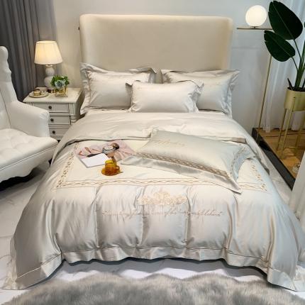 91家纺网 家纺一手货源 找家纺 （总）馨蕊家居 2021新品春夏高定100支艾丽莎四件套