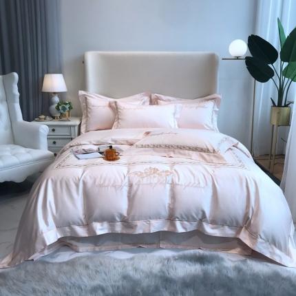 91家纺网 家纺一手货源 找家纺 （总）馨蕊家居 2021新品春夏高定100支艾丽莎四件套