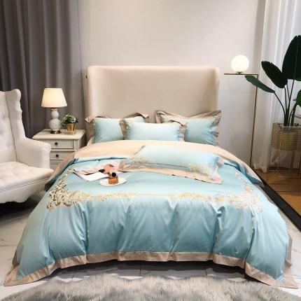 91家纺网 家纺一手货源 找家纺 （总）馨蕊家居 2021新品春夏高定100支格调四件套