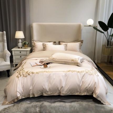 91家纺网 家纺一手货源 找家纺 （总）馨蕊家居 2021新品春夏高定100支格调四件套