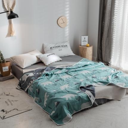 91家纺网 家纺一手货源 找家纺 （总）朴尔 2021新款经典六层纱布全棉毛巾被系列