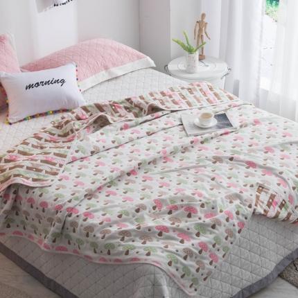 91家纺网 家纺一手货源 找家纺 （总）朴尔 2021新款经典六层纱布全棉毛巾被系列