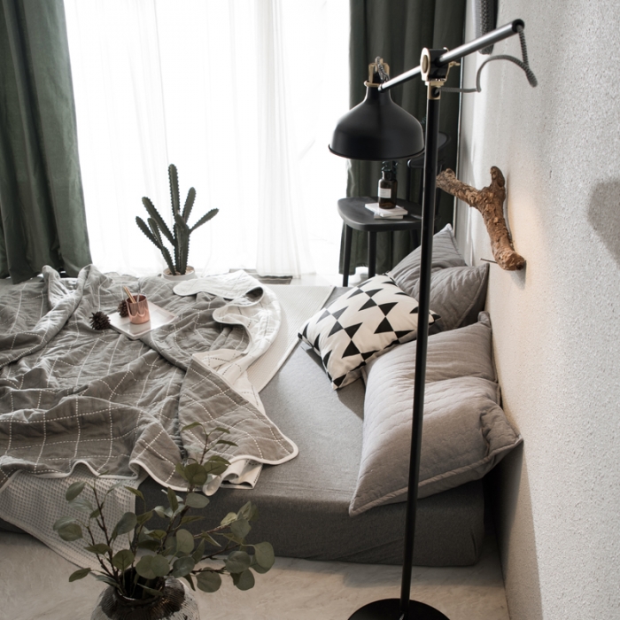 91家纺网 家纺一手货源 找家纺 朴尔 2021新款经典六层纱布全棉毛巾被系列 时尚虚线-灰色