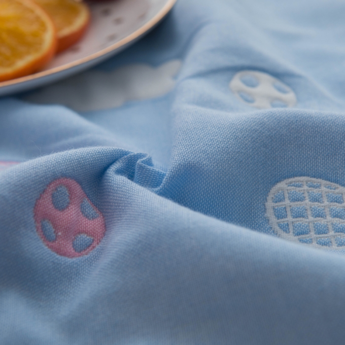 91家纺网 家纺一手货源 找家纺 朴尔 2021新款经典六层纱布全棉毛巾被系列 小猪琪琪-兰