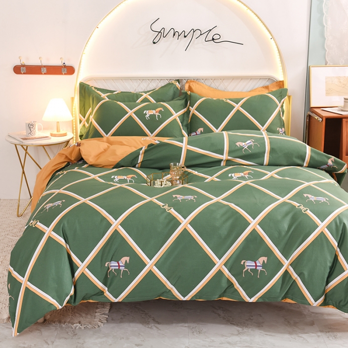 91家纺网 家纺一手货源 找家纺 甜之梦家纺 2025新款13372全棉印花四件套 爱玛仕