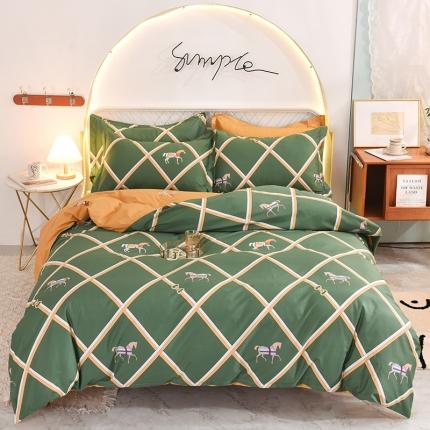 甜之梦家纺 2025新款13372全棉印花四件套 爱玛仕