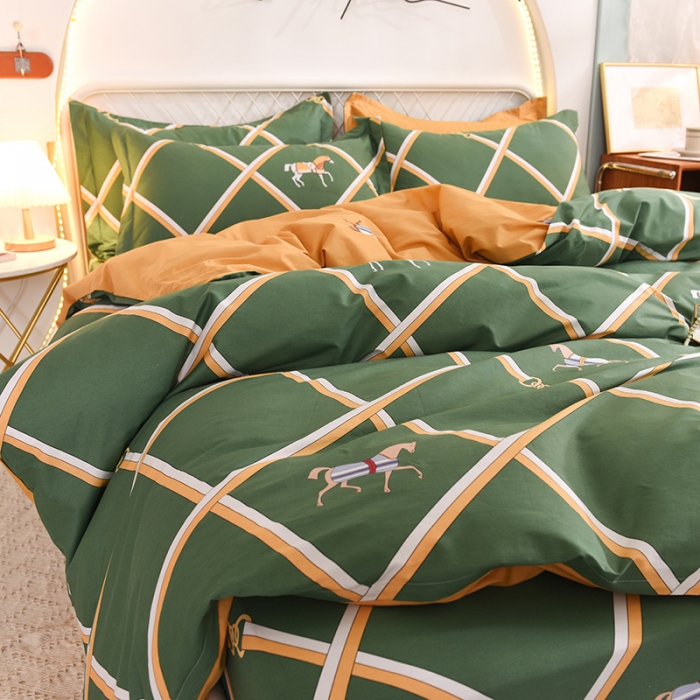 91家纺网 家纺一手货源 找家纺 甜之梦家纺 2025新款13372全棉印花四件套 爱玛仕