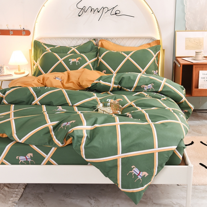 91家纺网 家纺一手货源 找家纺 甜之梦家纺 2025新款13372全棉印花四件套 爱玛仕