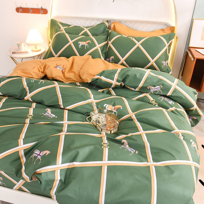 91家纺网 家纺一手货源 找家纺 甜之梦家纺 2025新款13372全棉印花四件套 爱玛仕