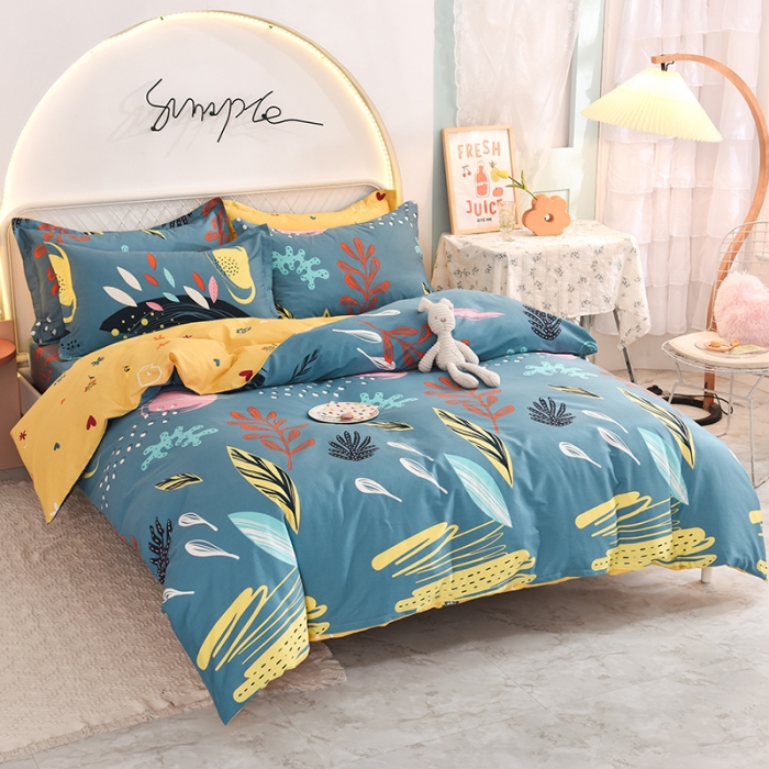 91家纺网 家纺一手货源 找家纺 甜之梦家纺 2025新款13372全棉印花四件套 海洋之心