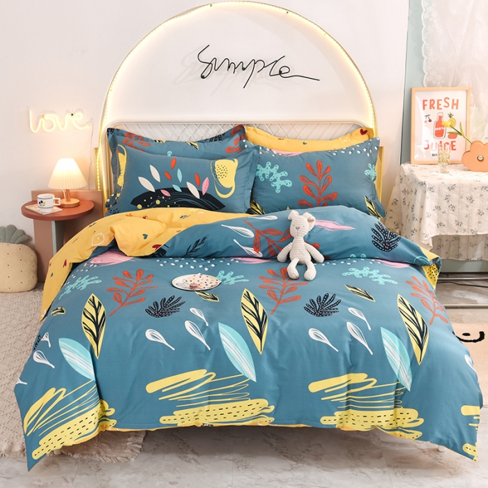 91家纺网 家纺一手货源 找家纺 甜之梦家纺 2025新款13372全棉印花四件套 海洋之心