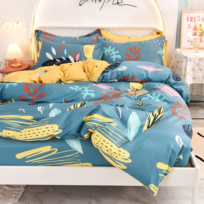 91家纺网 家纺一手货源 找家纺 甜之梦家纺 2025新款13372全棉印花四件套 海洋之心