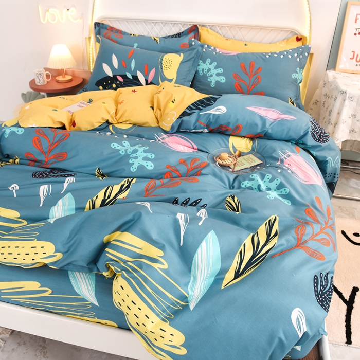 91家纺网 家纺一手货源 找家纺 甜之梦家纺 2025新款13372全棉印花四件套 海洋之心