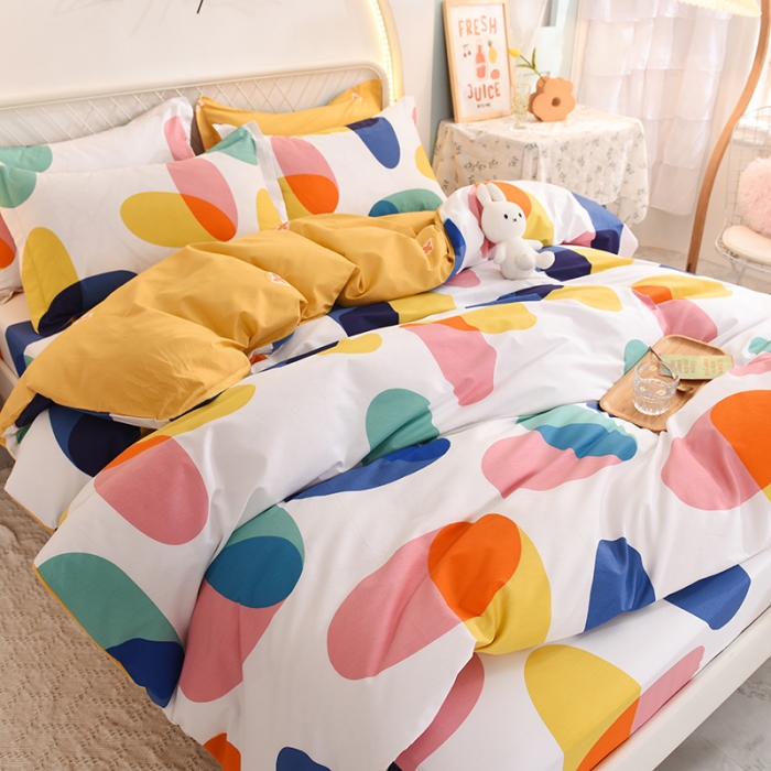 91家纺网 家纺一手货源 找家纺 甜之梦家纺 2025新款13372全棉印花四件套 泡沫