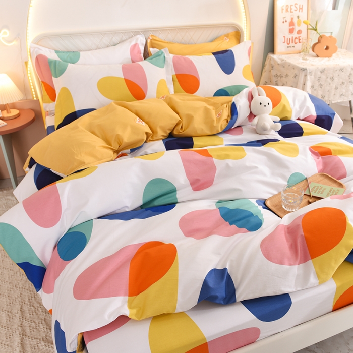 91家纺网 家纺一手货源 找家纺 甜之梦家纺 2025新款13372全棉印花四件套 泡沫