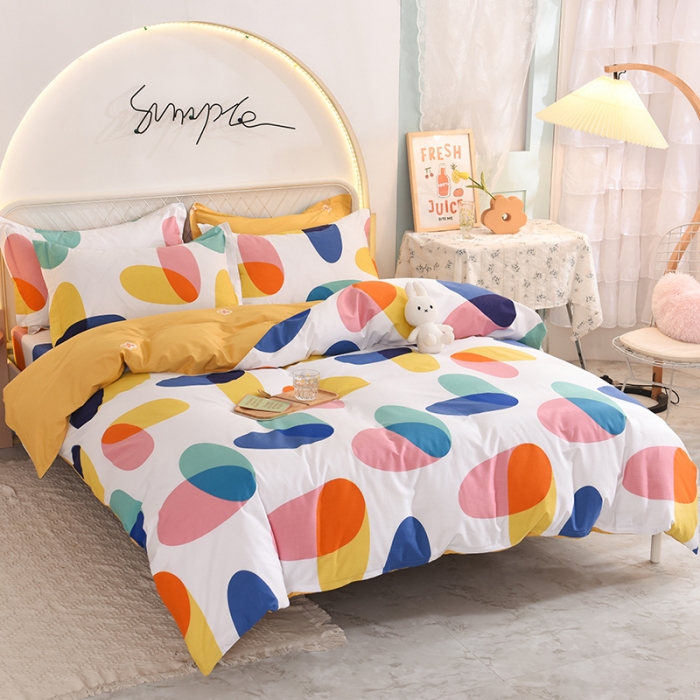 91家纺网 家纺一手货源 找家纺 甜之梦家纺 2025新款13372全棉印花四件套 泡沫