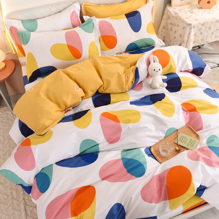 91家纺网 家纺一手货源 找家纺 甜之梦家纺 2025新款13372全棉印花四件套 泡沫