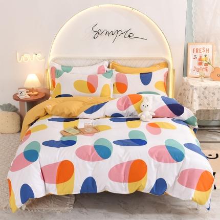 甜之梦家纺 2025新款13372全棉印花四件套 泡沫